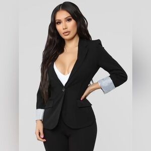 Large Ambiance Black Blazer
